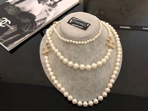 replica signature chanel pearls|cheap knock off chanel jewelry.